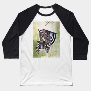 Horses in Pyjamas Zebra Baseball T-Shirt